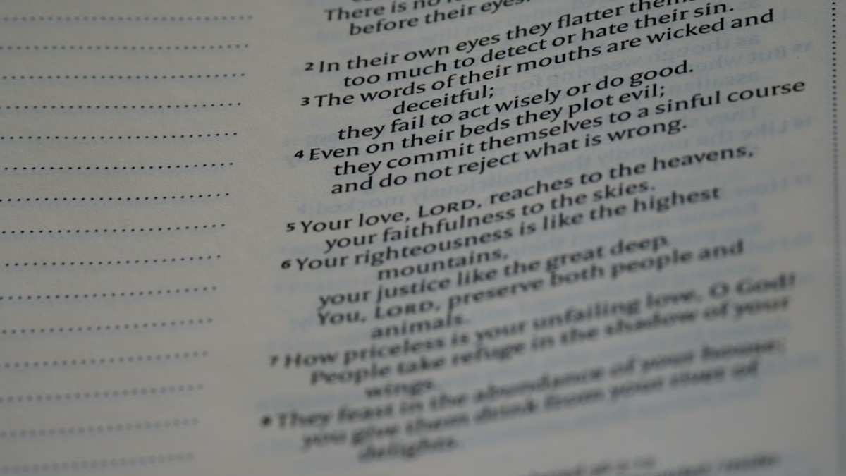 a close up of a text on a book